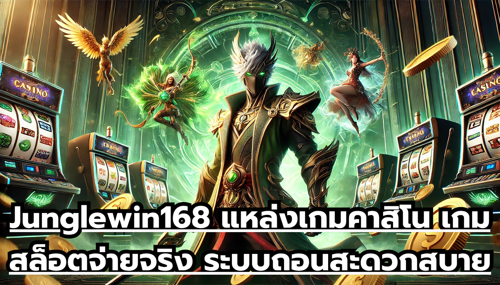 Junglewin168 แหล่งเกมคาสิโน เกมสล็อต จ่ายจริง ระบบเติมถอน สะดวกสบาย