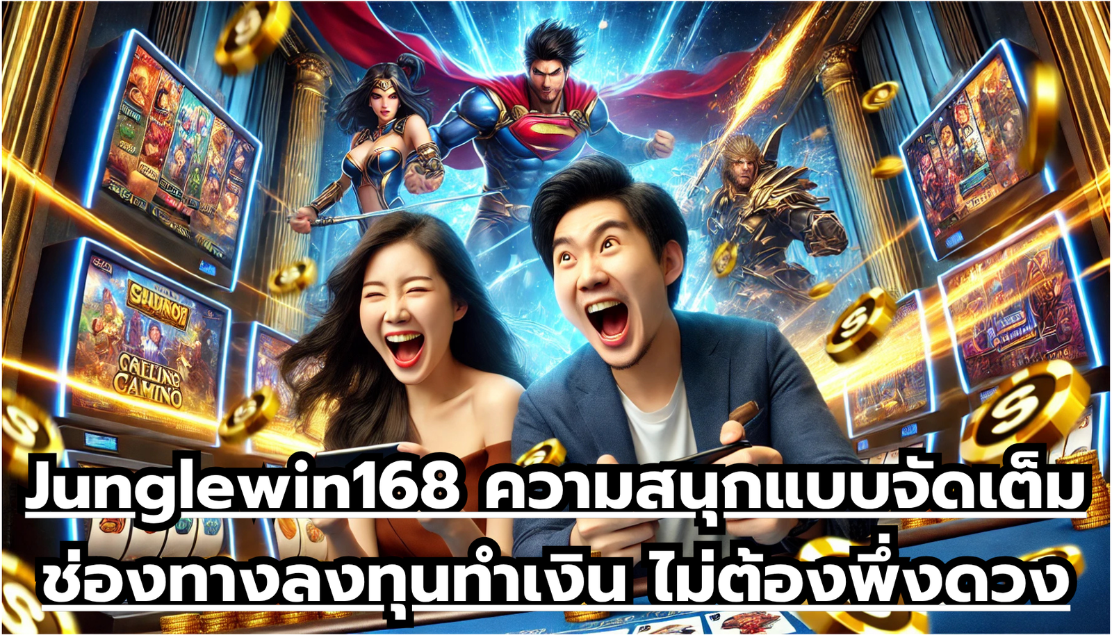 Junglewin168 ความสนุกแบบจัดเต็ม ช่องทางลงทุนทำเงิน ไม่ต้องพึ่งดวง